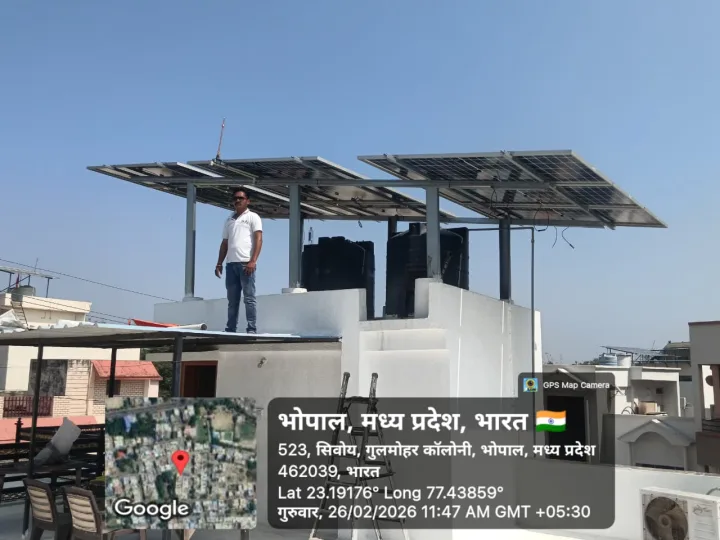 Rooftop Solar Plant - Solar installation in Bhopal
