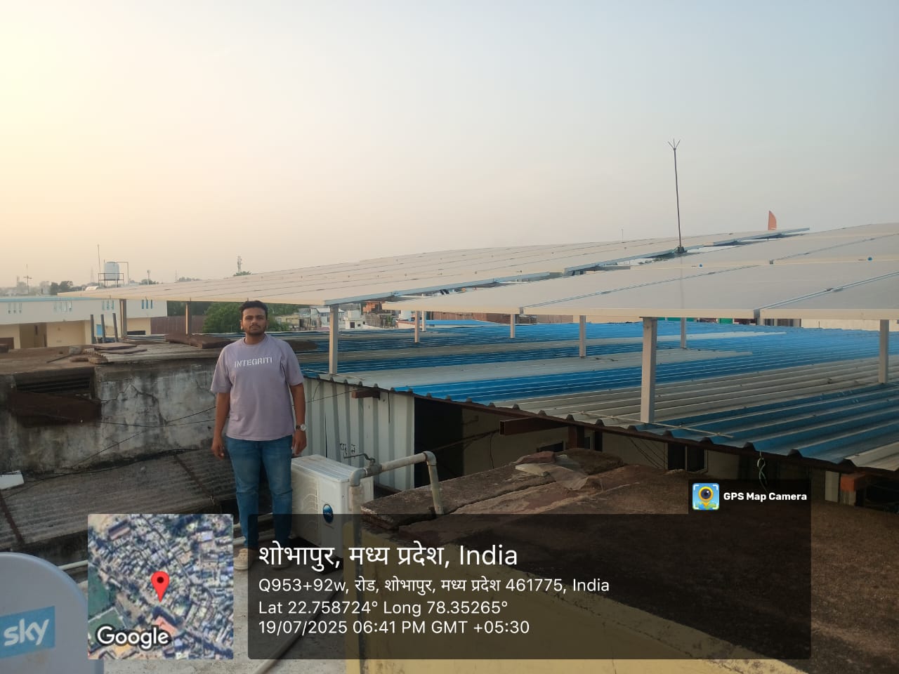 Residential solar plant of capacity 18kw